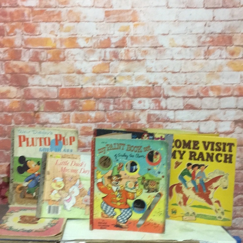 Lot if Six Vintage 50s Little Golden Books